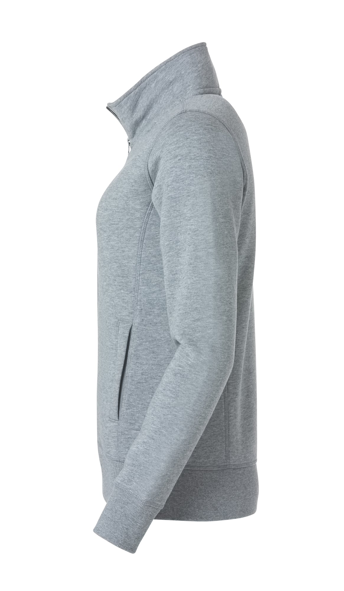 Clique Classic Cardigan – dame – Gråmelert – venstre side