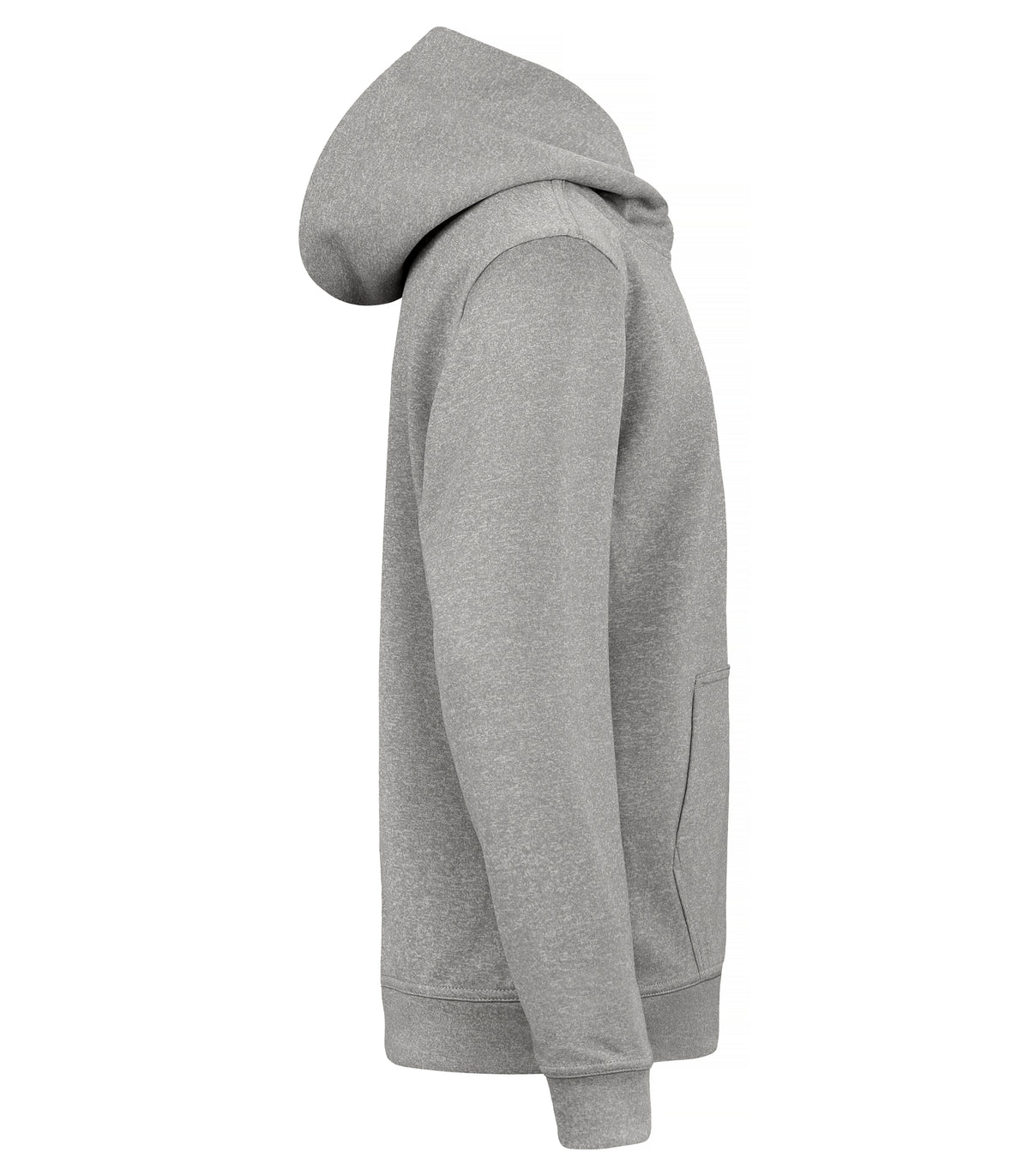 Clique Basic Active Hoody – junior – Gråmelert – høyre side