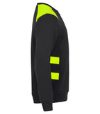 Clique Ambition Roundneck – Svart / Signalgul – høyre side