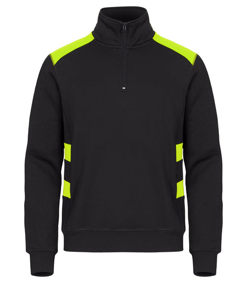 Clique Ambition Half Zip – Signalgul – forside