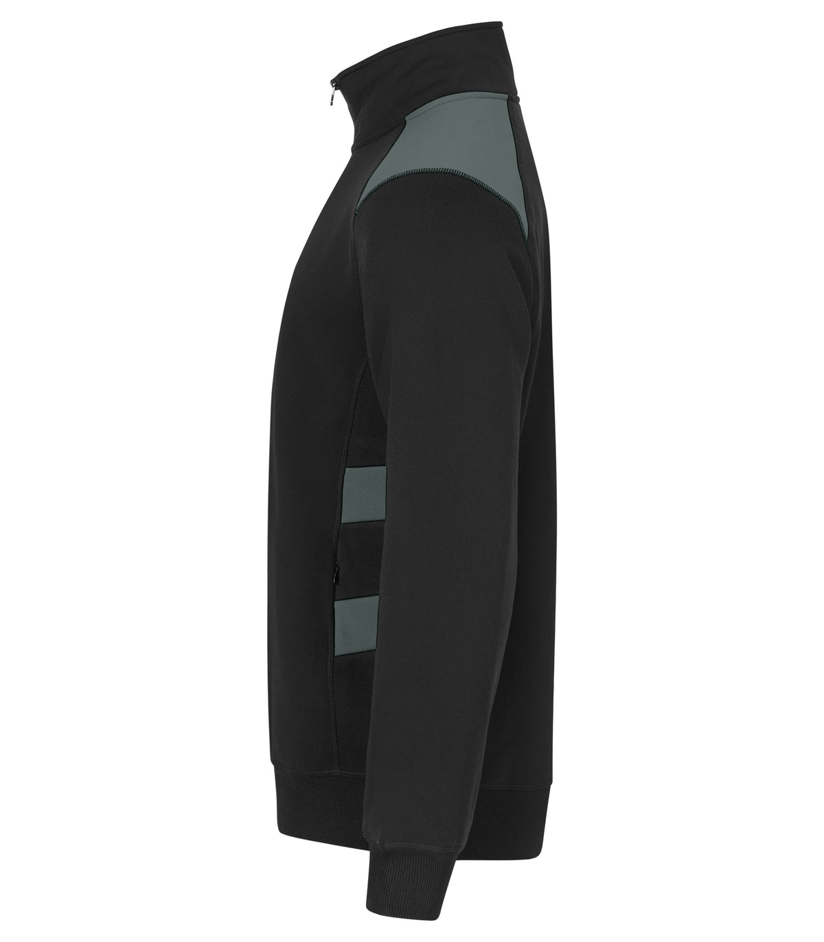 Clique Ambition Half Zip – Pistol – venstre side