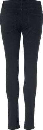 Clique 5-Pocket Stretch – dame – Svart – bakside
