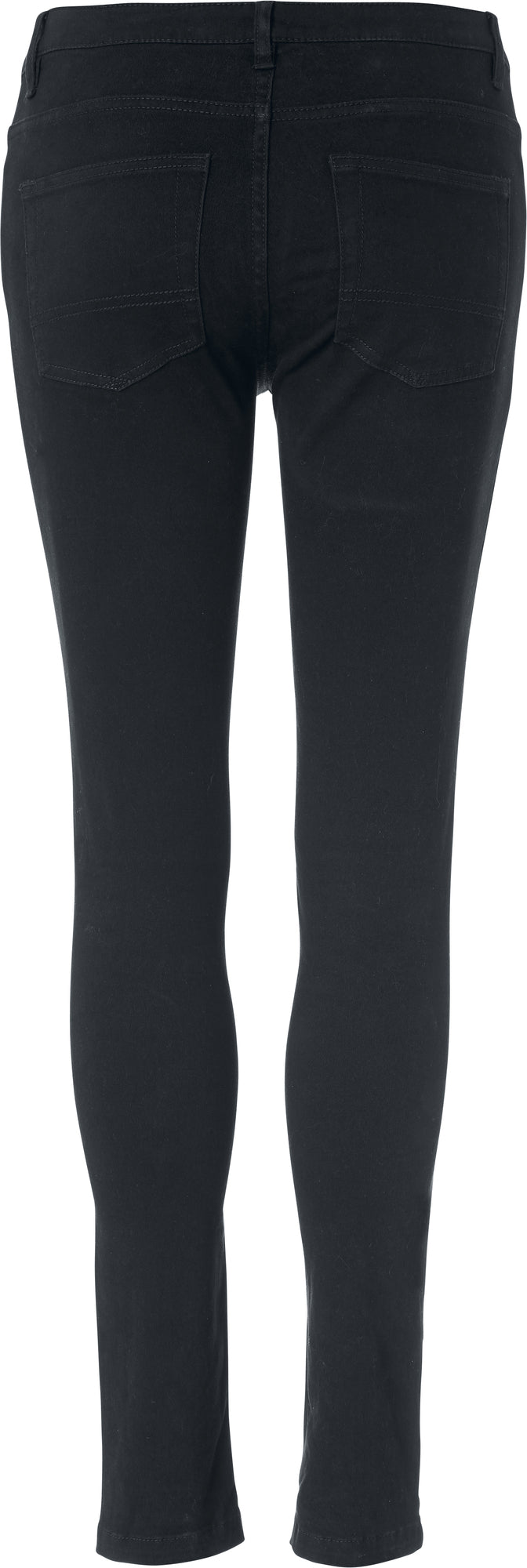 Clique 5-Pocket Stretch – dame – Svart – bakside