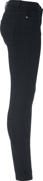 Clique 5-Pocket Stretch – dame – Svart – høyre side