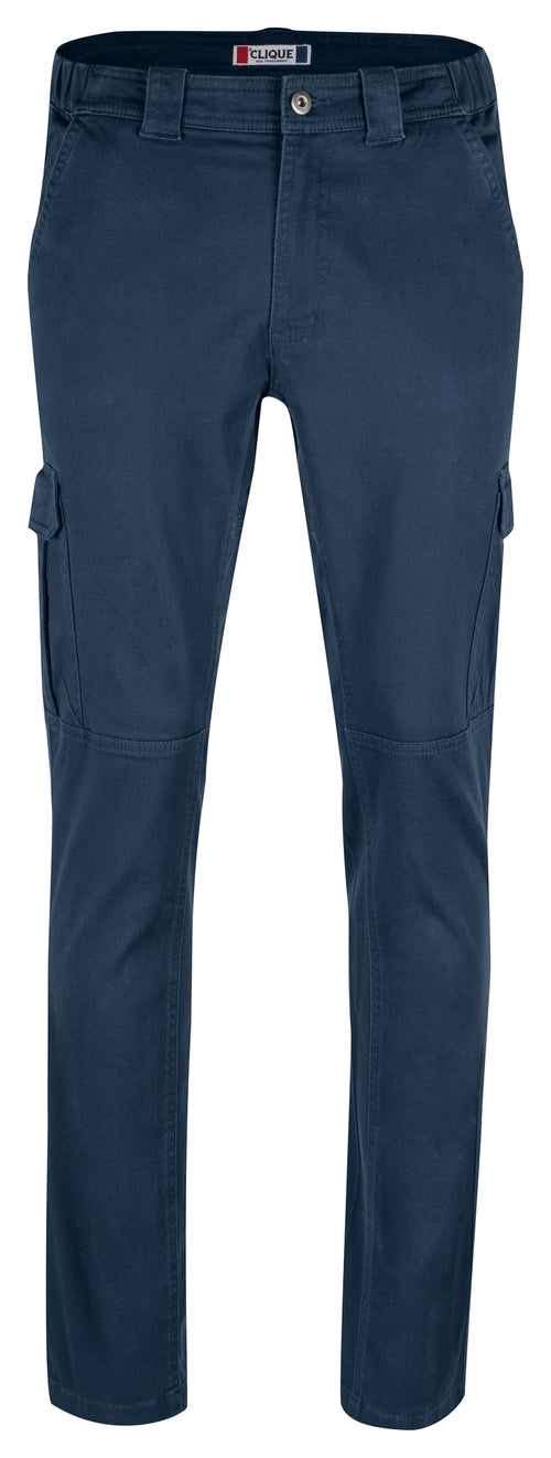 Clique Cargo Pocket Stretch – Mørk marineblå – forside