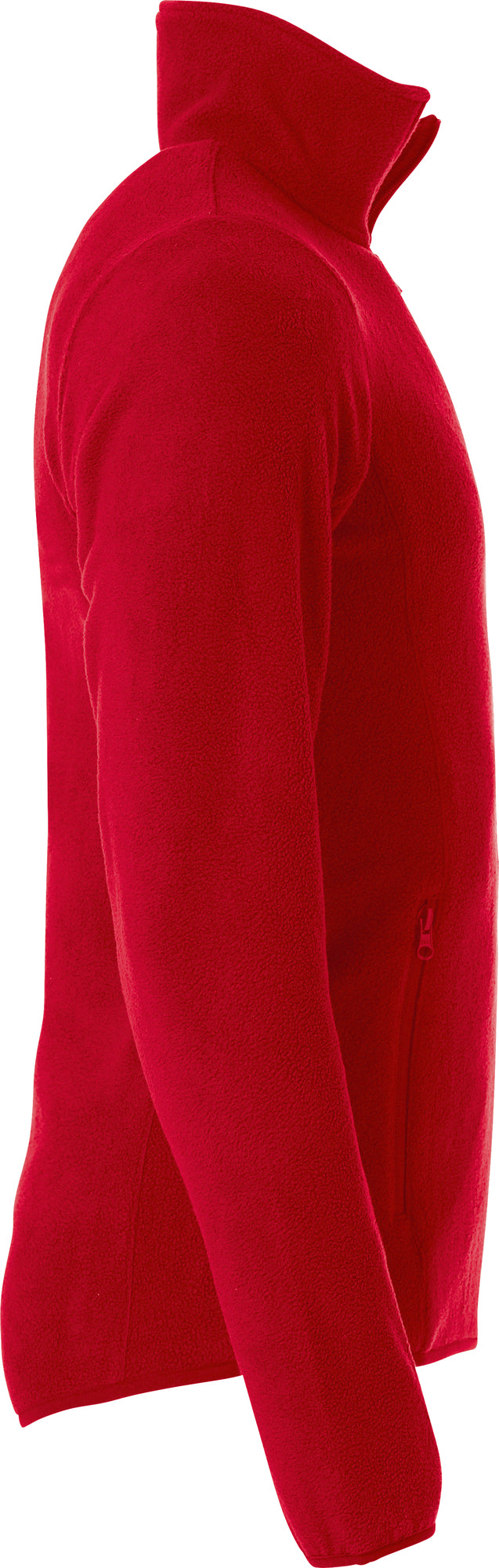 Clique Basic Polar Fleece Jacket – Rød – høyre side
