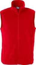 Clique Basic Polar Fleece Vest – Rød – forside