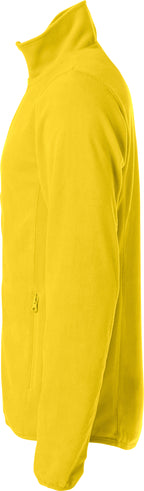 Clique Basic Micro Fleece Jacket – Gul – venstre side