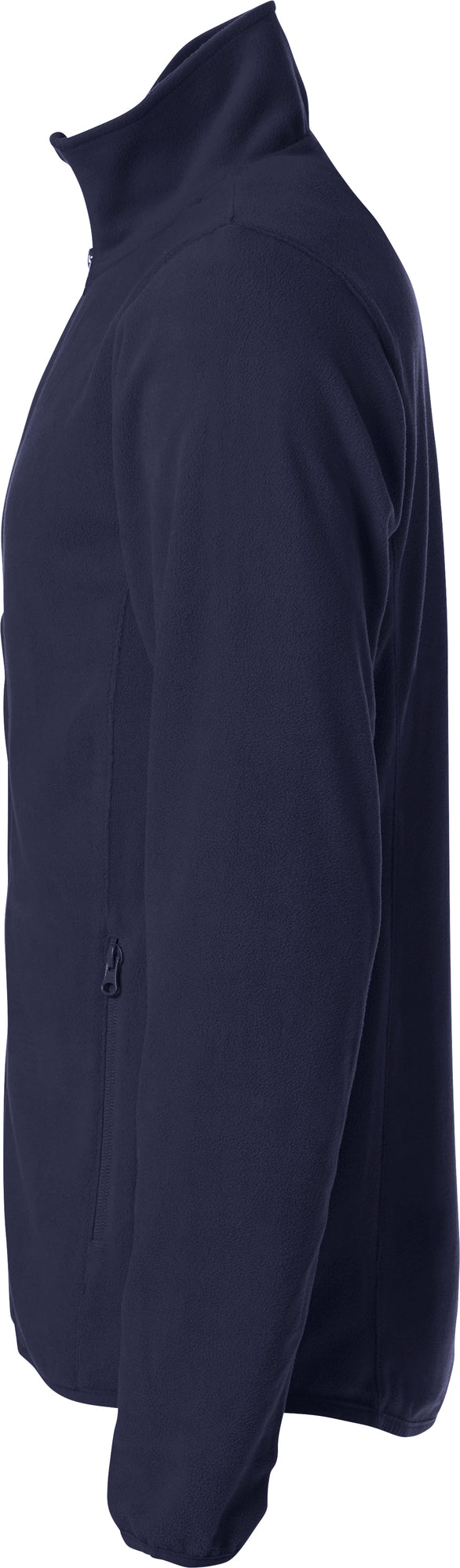 Clique Basic Micro Fleece Jacket – Mørk marineblå – venstre side