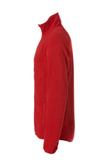 Clique Basic Micro Fleece Jacket – Rød – venstre side