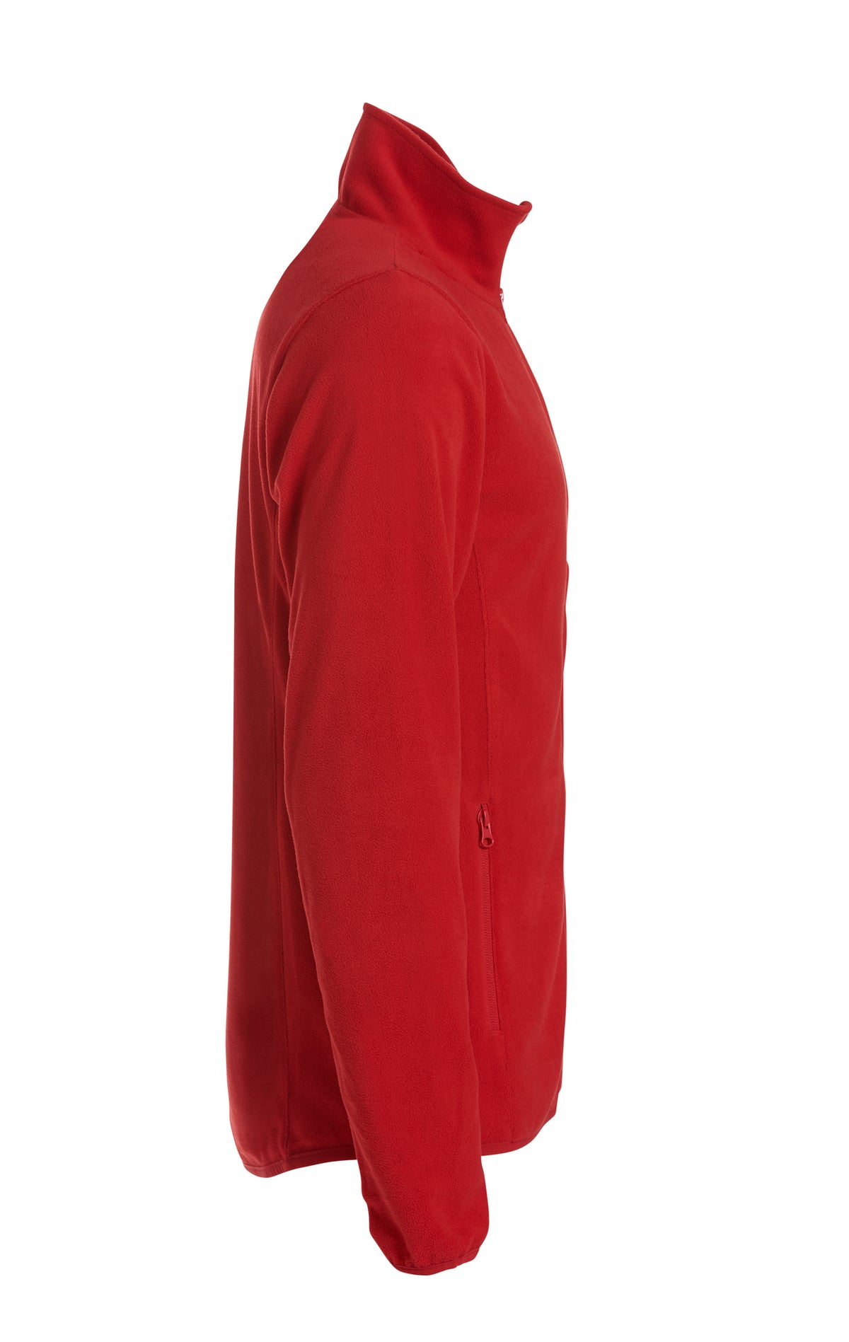 Clique Basic Micro Fleece Jacket – Rød – høyre side