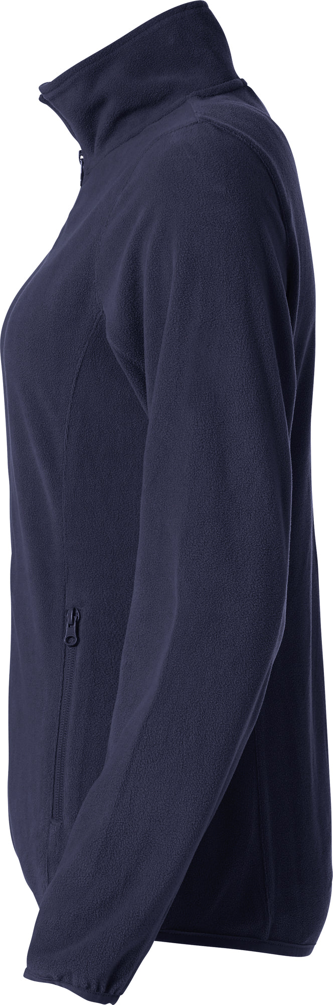 Clique Basic Micro Fleece Jacket – dame – Mørk marineblå – venstre side