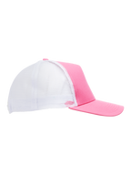 Clique Trucker Cap – Sterk rosa / Hvit – høyre side