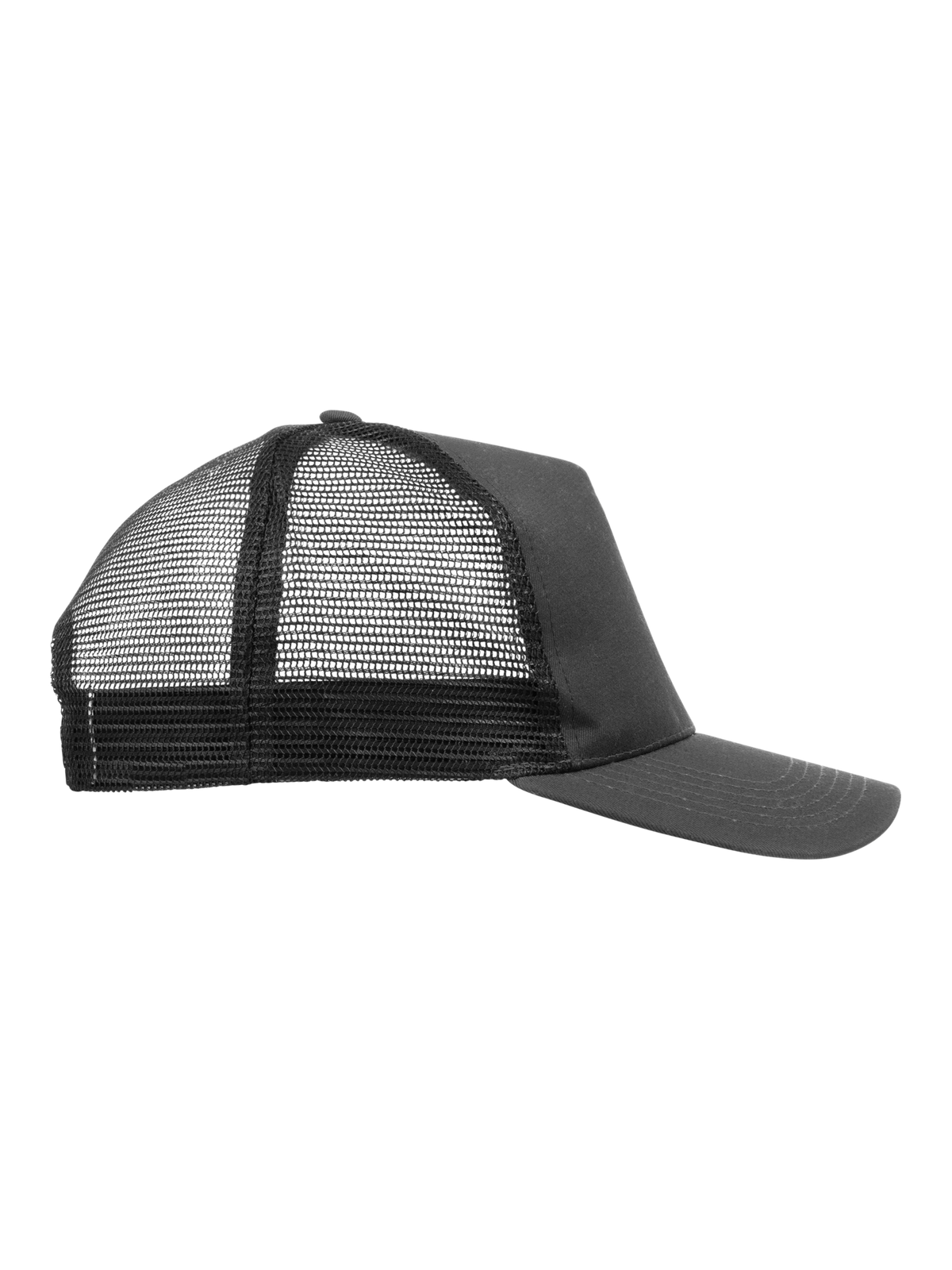 Clique Trucker Cap – Metallgrå / Svart – høyre side