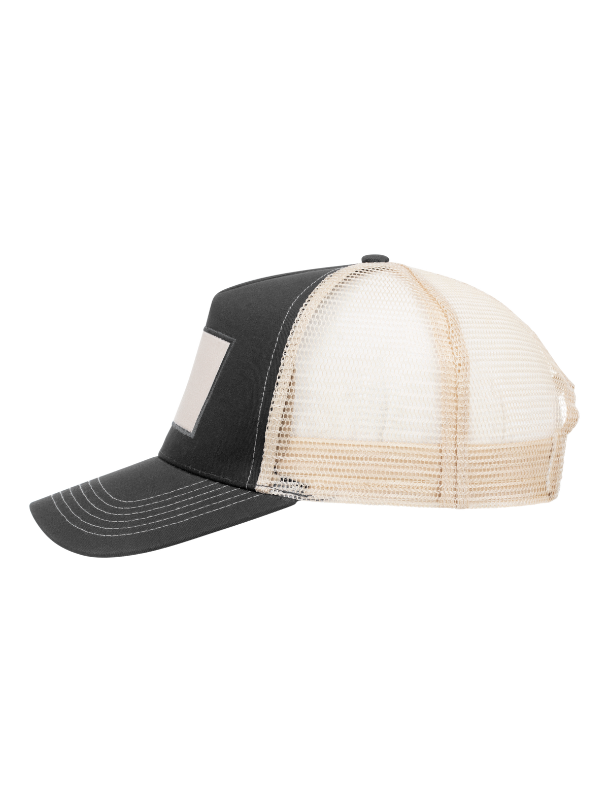Clique Trucker Patch Cap – Metallgrå – venstre side