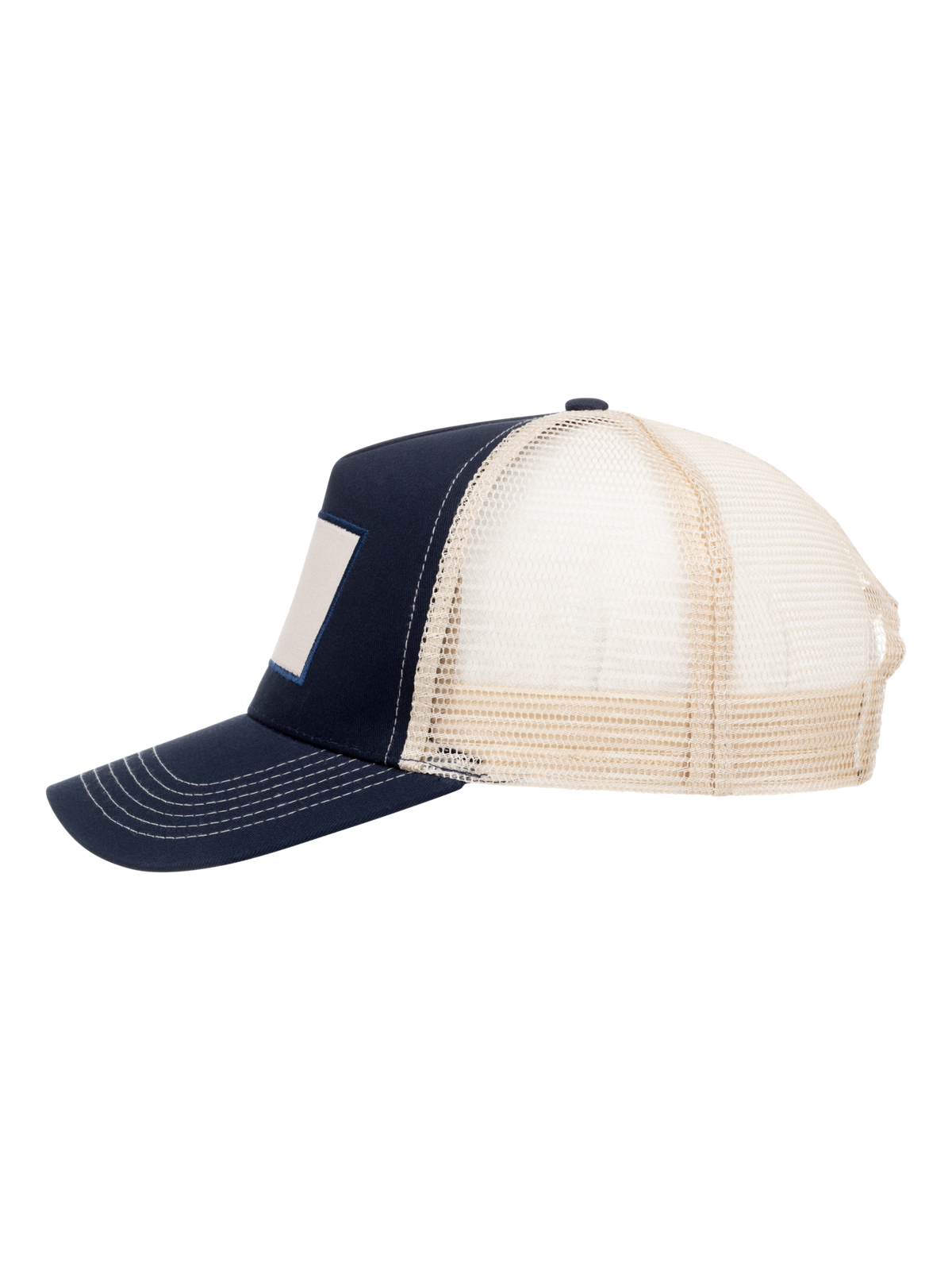 Clique Trucker Patch Cap – Mørk marineblå – venstre side