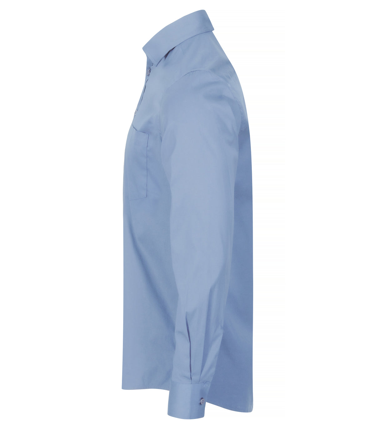 Clique Stretch Shirt L/S – Lys blå – venstre side