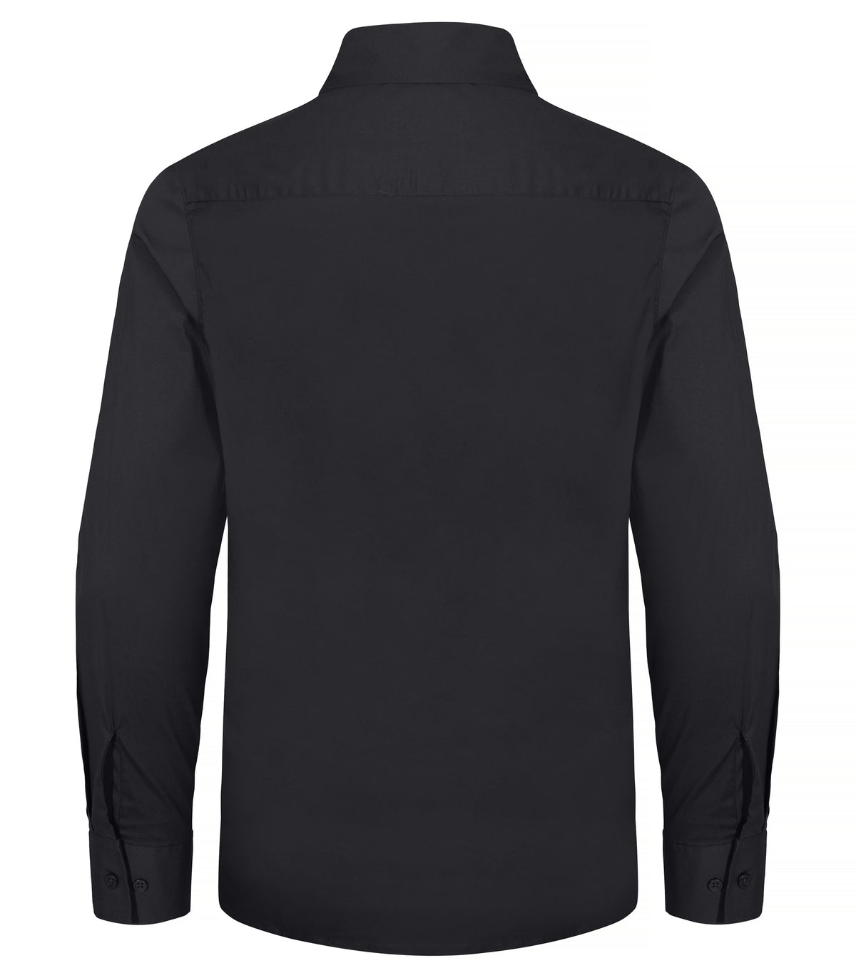 Clique Stretch Shirt L/S – Svart – bakside