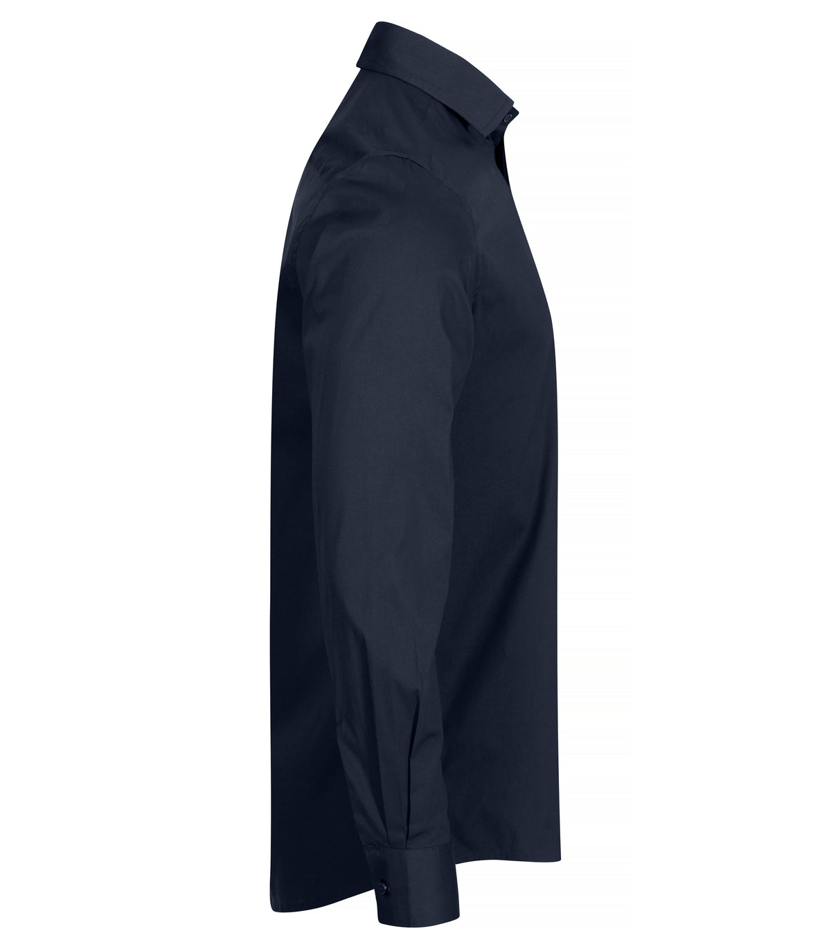 Clique Stretch Shirt L/S – Mørk marineblå – høyre side