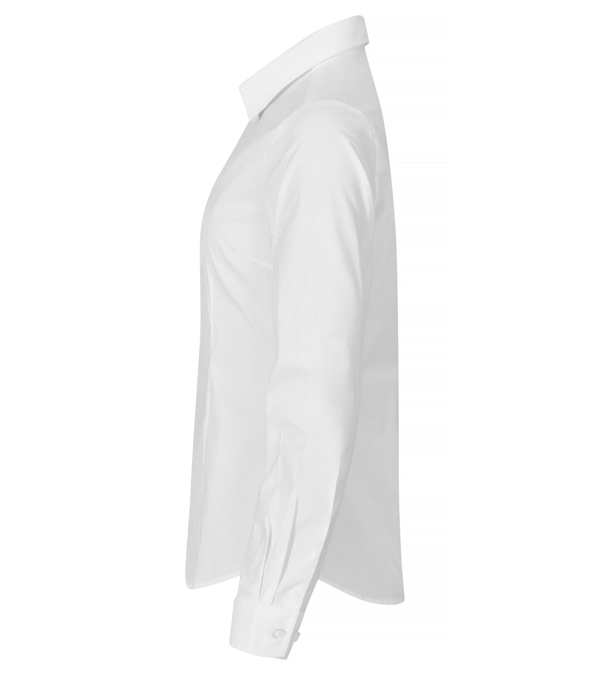 Clique Stretch Shirt L/S – dame – Hvit – venstre side