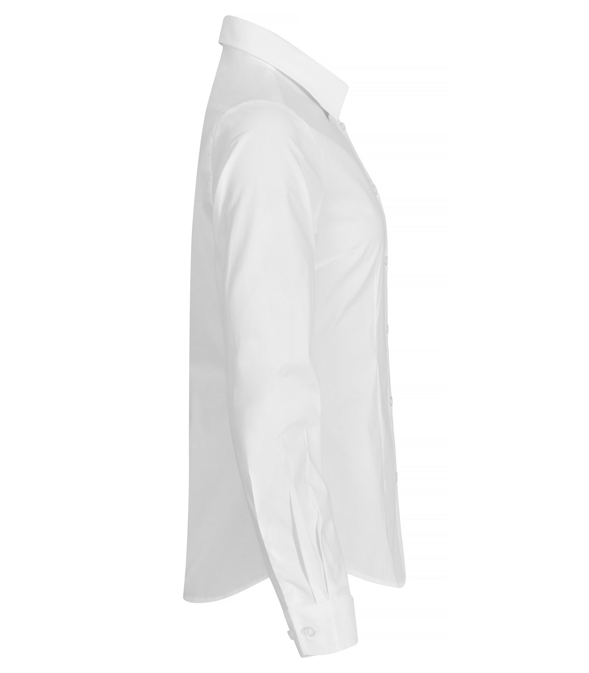 Clique Stretch Shirt L/S – dame – Hvit – høyre side