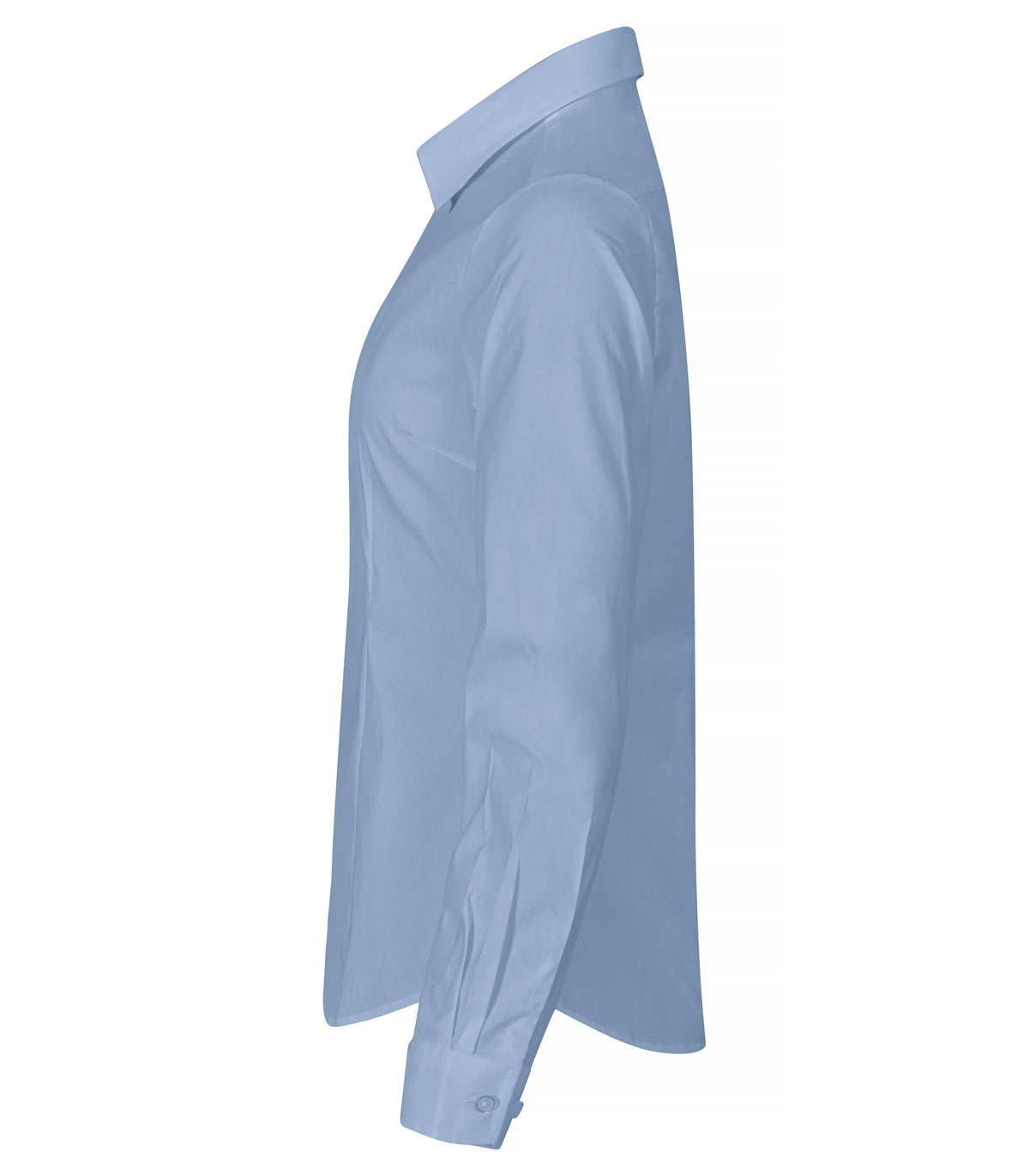 Clique Stretch Shirt L/S – dame – Lys blå – venstre side