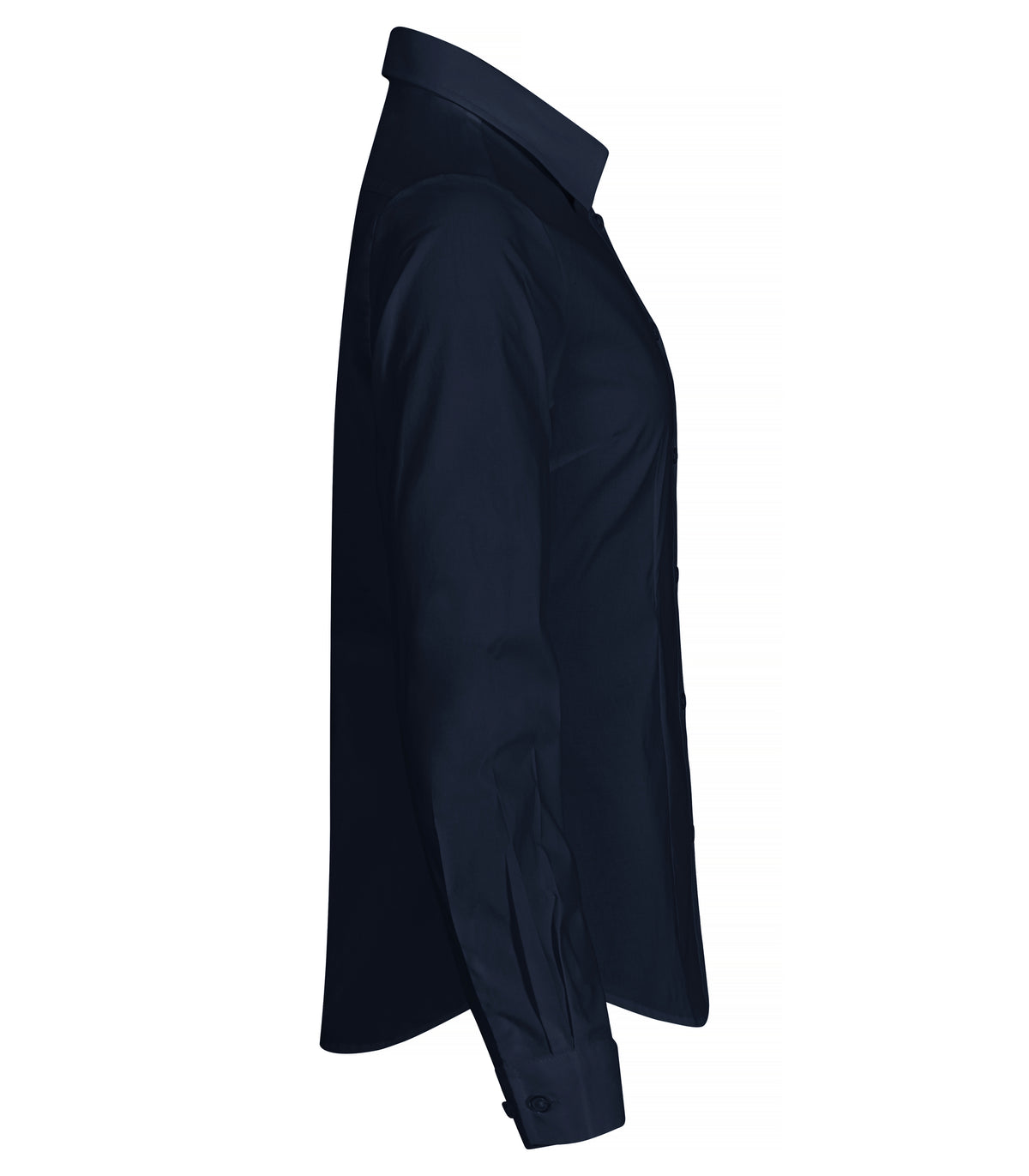 Clique Stretch Shirt L/S – dame – Mørk marineblå – høyre side