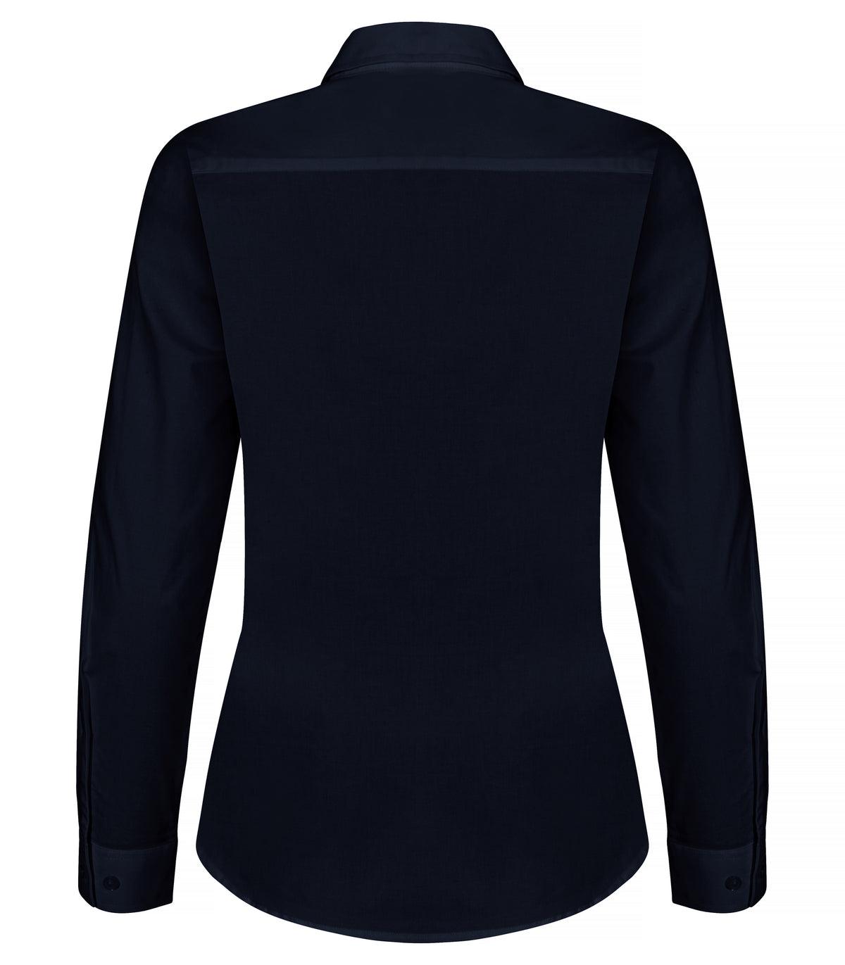 Clique Stretch Shirt L/S – dame – Mørk marineblå – bakside