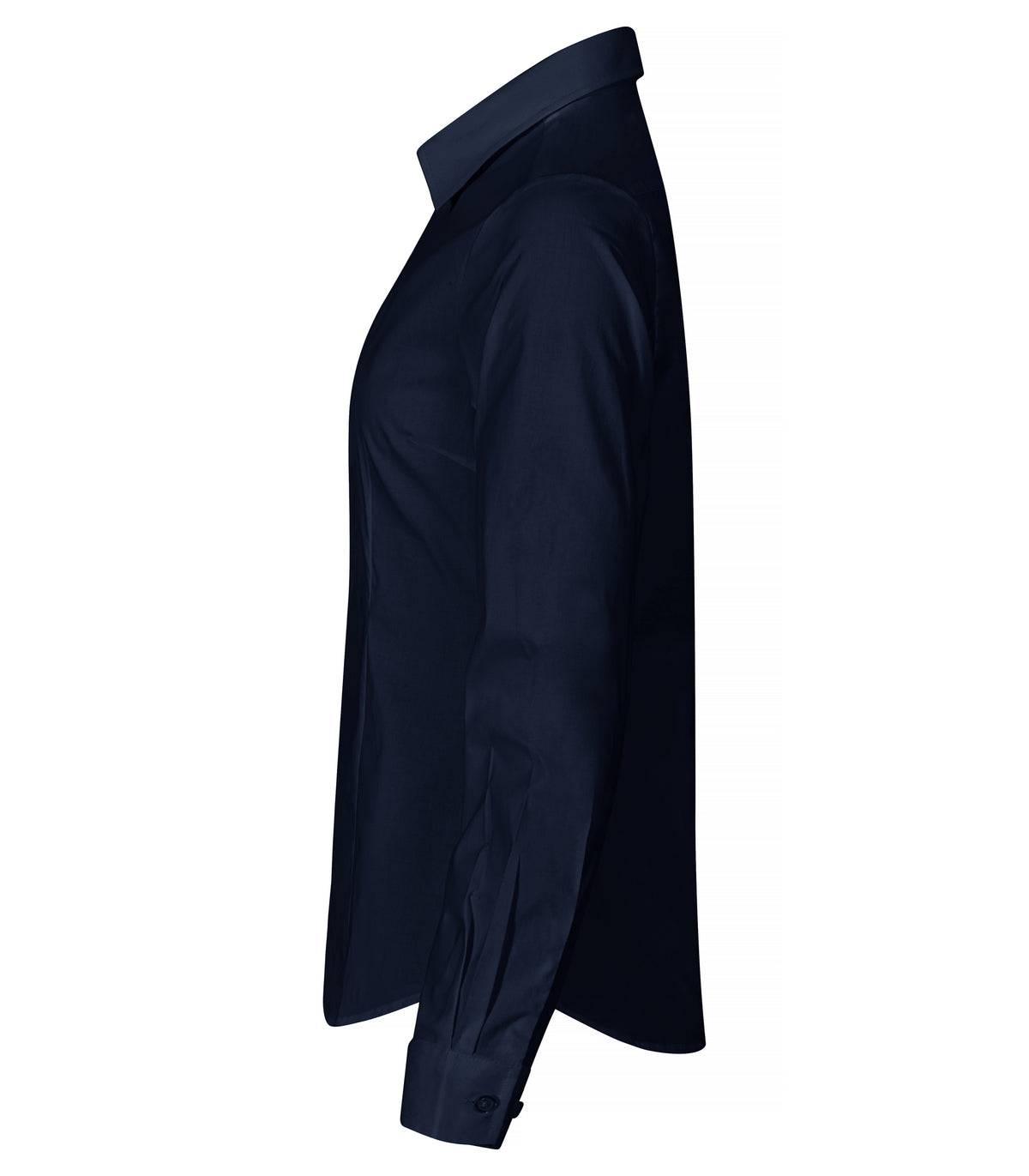 Clique Stretch Shirt L/S – dame – Mørk marineblå – venstre side