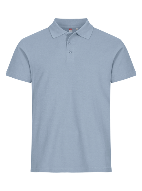 Clique Basic Polo – Myk blå – forside