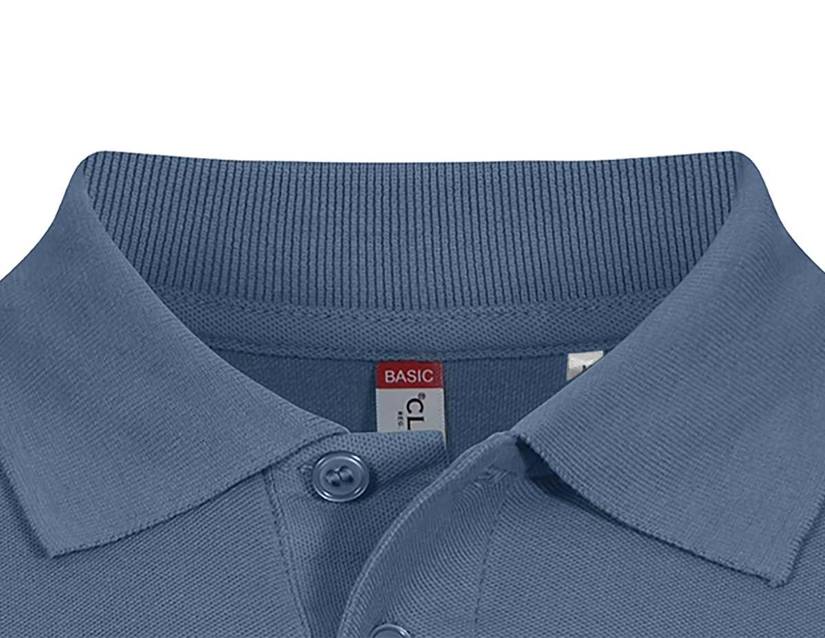 Clique Basic Polo – Stålblå – produktbilde