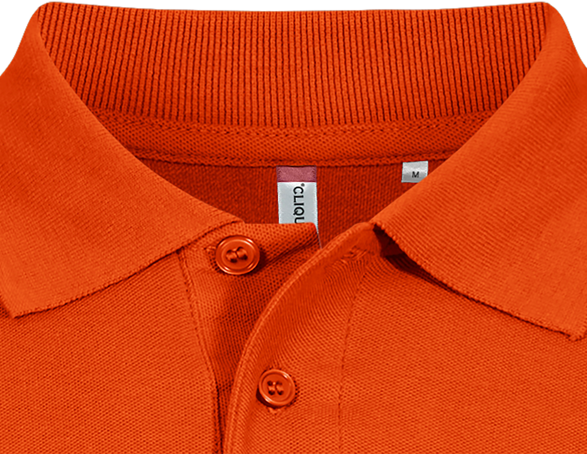Clique Basic Polo – Blodoransje – produktbilde