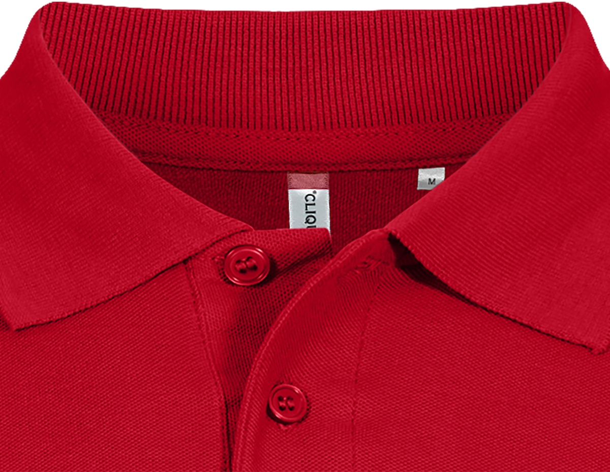 Clique Basic Polo – Rød – produktbilde