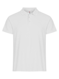 Clique Basic Polo – Hvit – forside