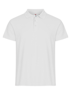 Clique Basic Polo – Hvit – forside
