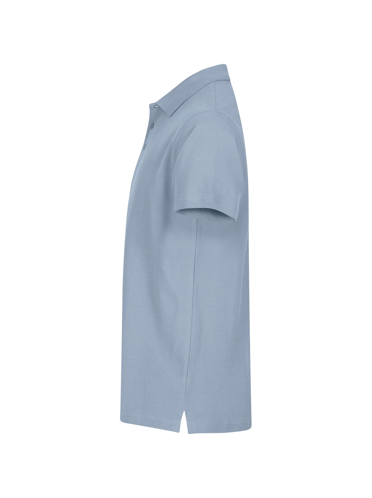 Clique Basic Polo – Myk blå – venstre side
