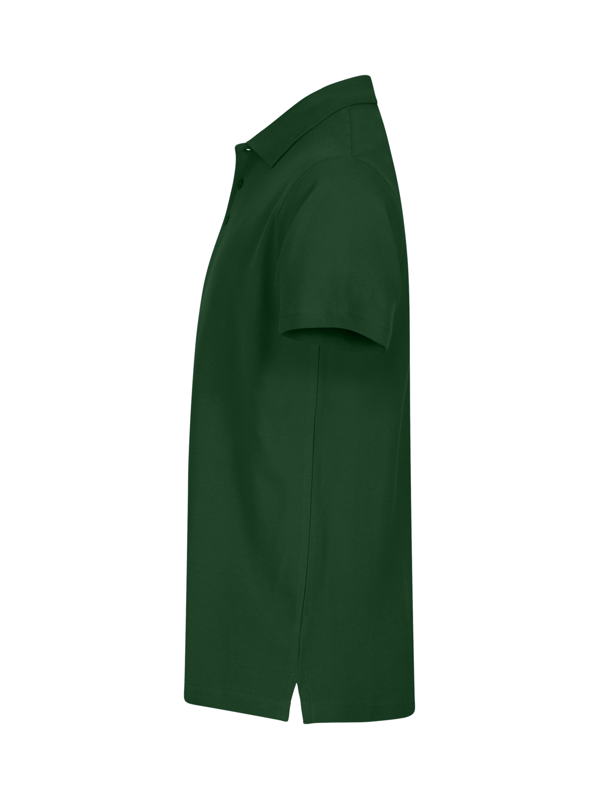 Clique Basic Polo – Flaskegrønn – venstre side
