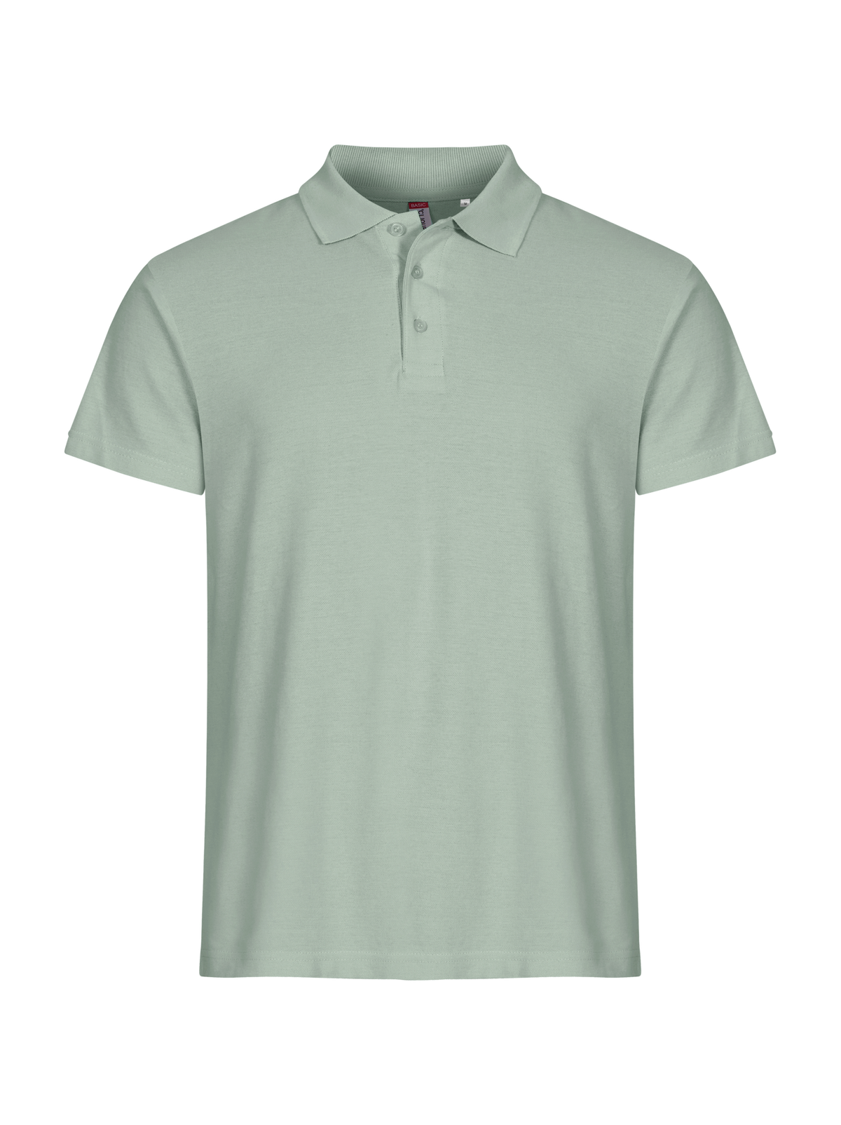 Clique Basic Polo – Salviegrønn – forside