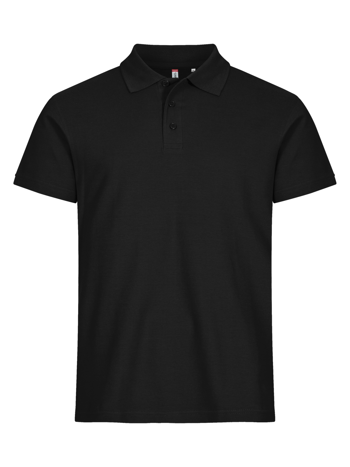 Clique Basic Polo – Svart – forside