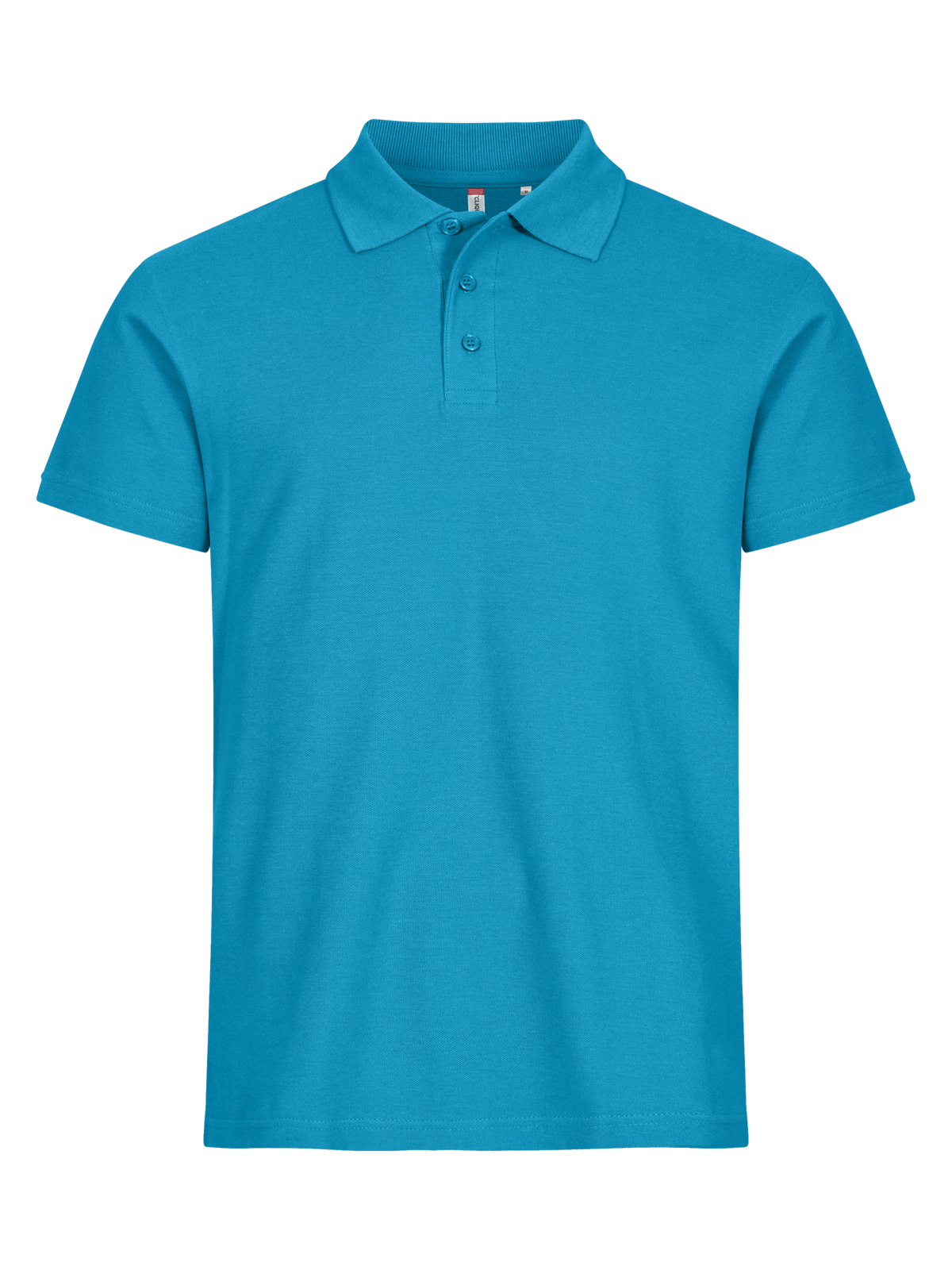 Clique Basic Polo – Turkis – forside