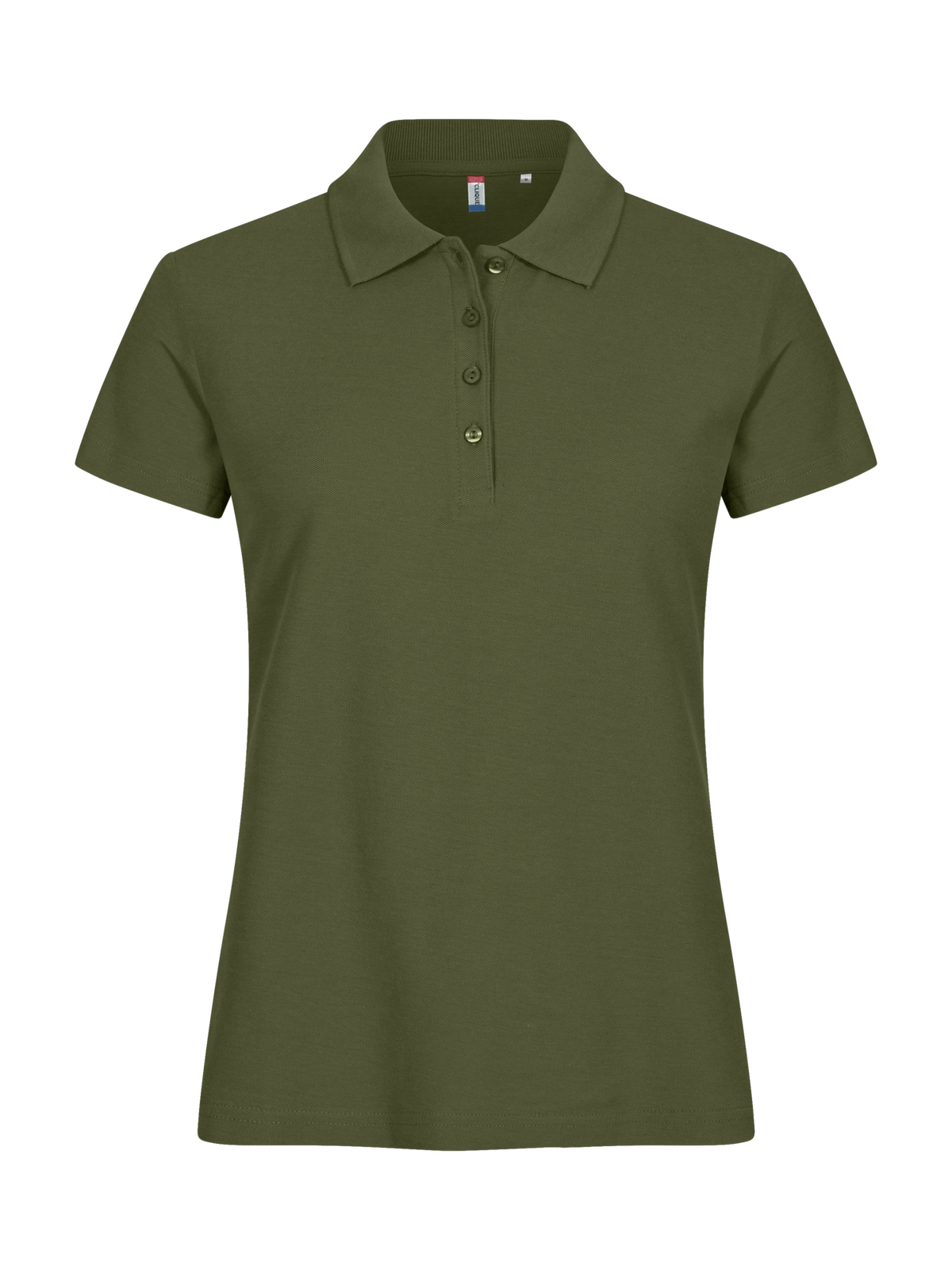 Clique Basic Polo – dame – Armygrønn – forside