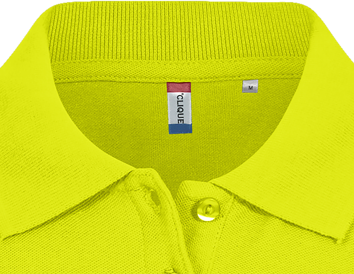 Clique Basic Polo – dame – Signalgrønn – produktbilde