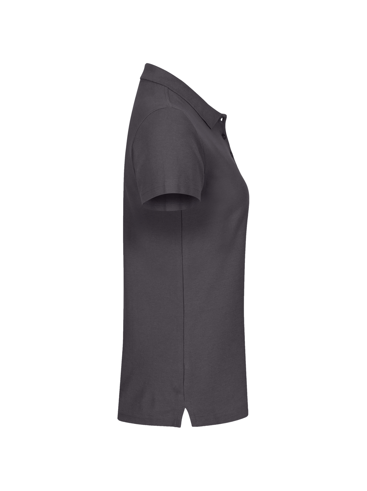 Clique Basic Polo – dame – Metallgrå – høyre side