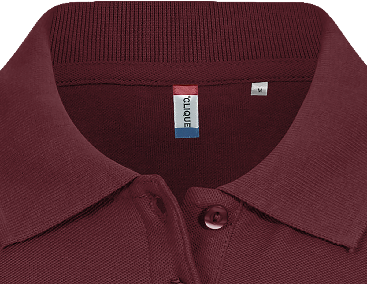 Clique Basic Polo – dame – Burgunder – produktbilde
