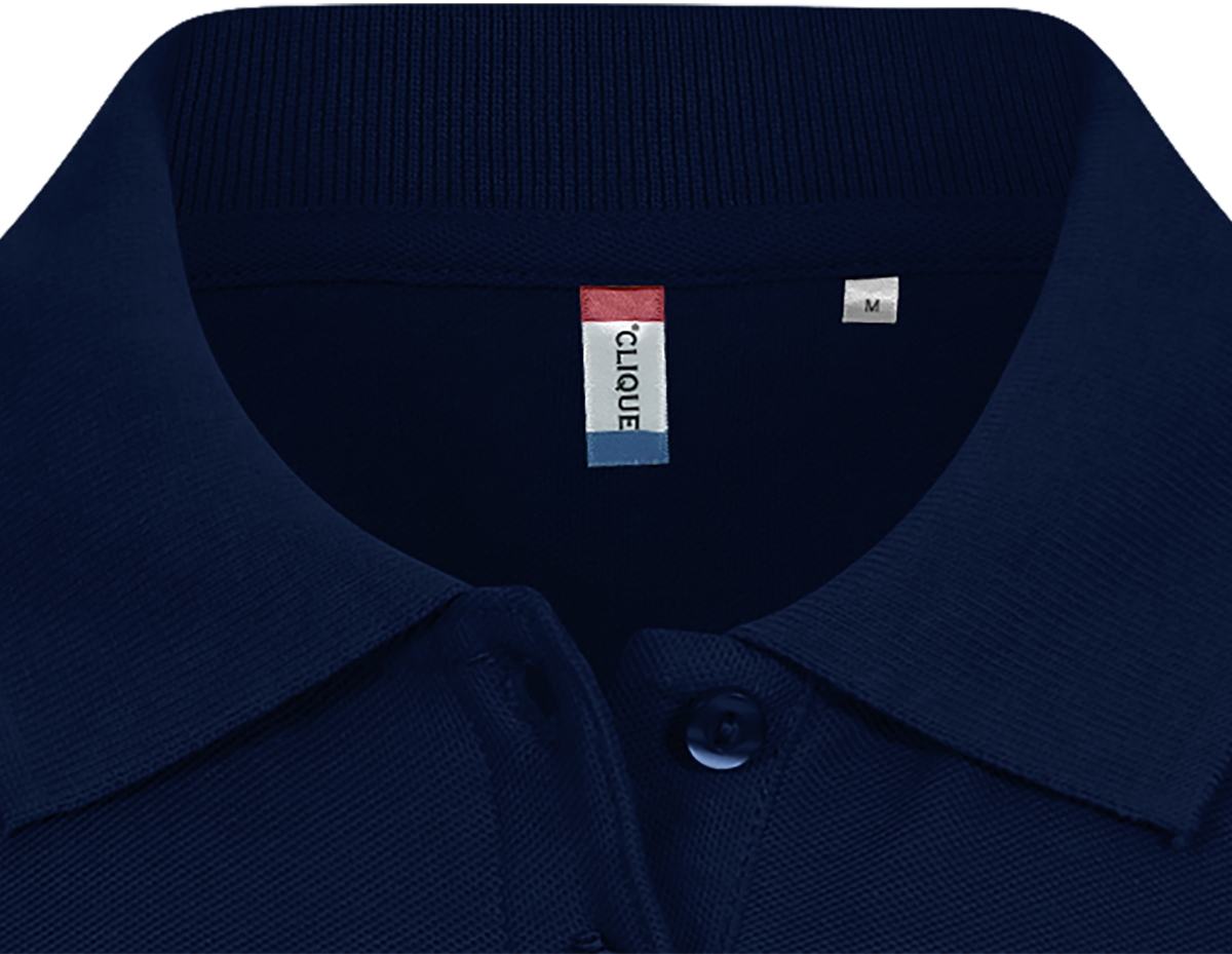 Clique Basic Polo – dame – Mørk marineblå – produktbilde