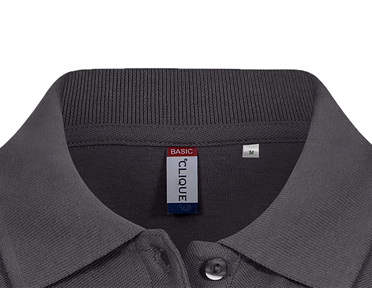 Clique Basic Polo – dame – Metallgrå – produktbilde