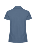 Clique Basic Polo – dame – Stålblå – bakside