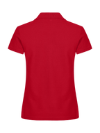 Clique Basic Polo – dame – Rød – bakside