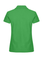 Clique Basic Polo – dame – Eplegrønn – bakside