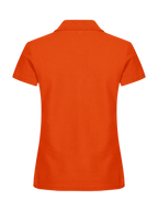 Clique Basic Polo – dame – Blodoransje – bakside